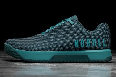 Nobull Superfabric Men's Trainers Deep Turquoise | Australia (VS4967)